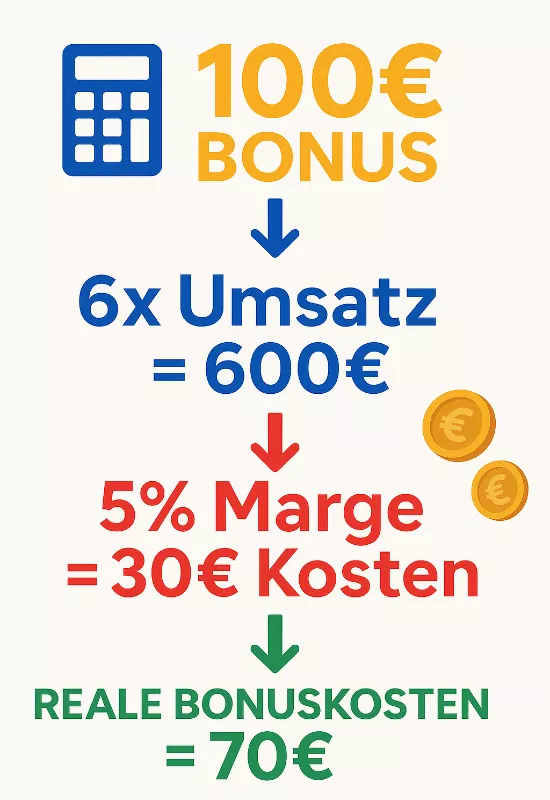 Bonuskosten Berechnung - Wie viel ein Wettbonus den Buchmacher wirklich kostet